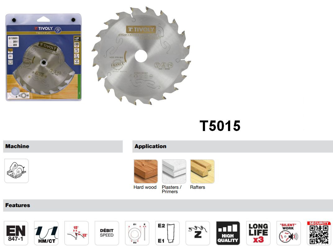 Tivoly T5015 Technic körfűrész fához