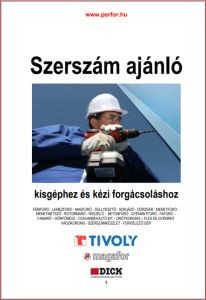 Szerszám ajánló kisgépre