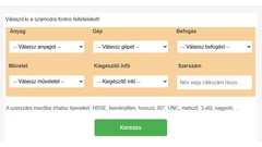 Szerszám kiválasztó