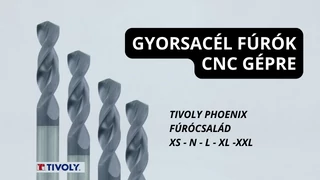 Gyorsacél fúrók CNC gépre és PRO fúrásra - Phoenix család