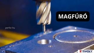 Magfúró HSS Weldon 19 - Tivoly 103705 és 103706 - 30 mm és 50 mm vastag anyaghoz