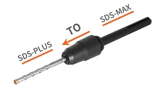 SDS-Plus tokmány SDS-Max gépre