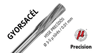 Precíziós dörzsár DIN 212-B HSSE gyorsacél 0,6-3 mm/0,01 mm - Magafor 600/601