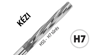 Kézi dörzsár DIN 206-B H7 HSS - Magafor 670 - Méretsor: tizedenként
