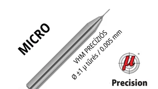 Precíziós mini dörzsár VHM - Magafor 8610 - Méretek: 0,2-0,6 / 0,005 mm