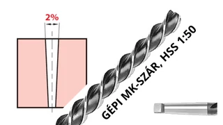 1:50 kúpos gépi dörzsár MK HSS