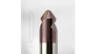 NC befúró 90° HSSE Duo - Magafor 0919 RedX bevonattal
