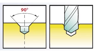 Mikró előfúró 90° VHM