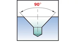 Központfúró 90° - HSS