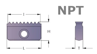 Menetmaró lapka NPT kúpos menethez - SmiCut