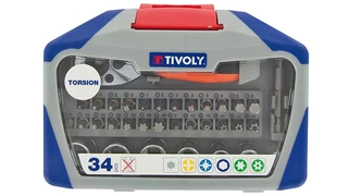 34 részes bit és dugókulcs készlet -Torziós