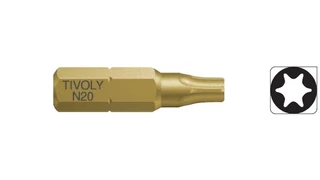 Csavarbit TORX csavarfejhez - TiN torziós minőség (kopásálló) Tivoly 115225