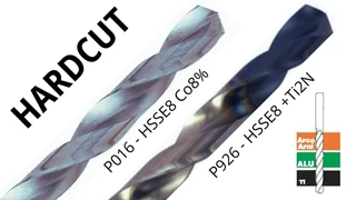 Csigafúró DIN 338 HSSE8 - Tivoly HardCut 814016 - Speciális ötvözetekhez (ISO-S)