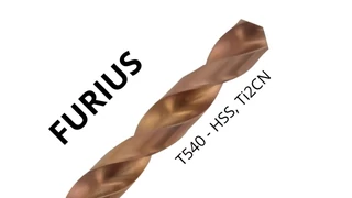 Csigafúró DIN 338 HSS intenuív használatra - Tivoly T540 FURIUS 114540/114541