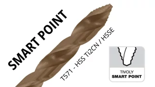 Lépcsős hegyű csigafúró - Tivoly TSP - sorjamentes fúráshoz és furatbővítéshez