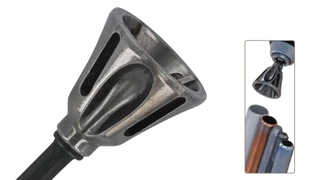 Cső- és csavarvég sorjázó fúrógépbe Ø22 mm-ig - Tivoly 103331