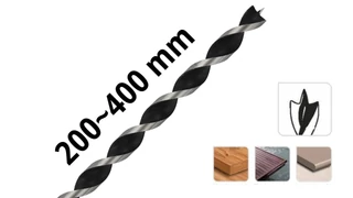 Hosszú fafúró 200-400 mm hosszú furatokhoz - Tivoly 108004 és 108005