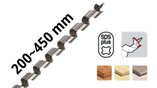 Gerendafúró 200-450 mm SDS-Plus szárral - Tivoly 108016
