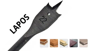 Lapos fafúró hatszög szárral DIN 3126 E6.3 - Tivoly 108025