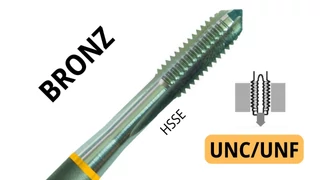 Gépi menetfúró UNC,UNF - HSSE C Bronz