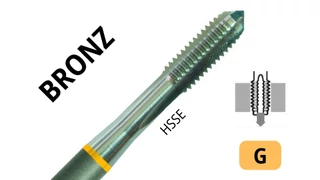 Gépi menetfúró G - HSSE C Bronz
