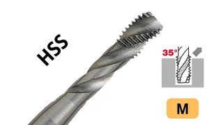 Gépi menetfúró DIN 371 Metrikus - HSS C35° - Tivoly 105010