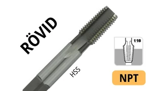 Rövid menetfúró NPT - HSS
