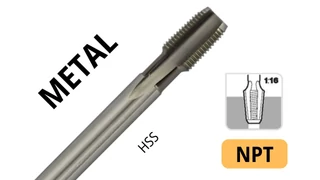 Gépi menetfúró NPT - HSS