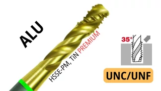 Gépi menetfúró UNC,UNF - HSSEE C35° Alu