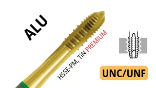 Gépi menetfúró UNC,UNF - HSSEE B Alu