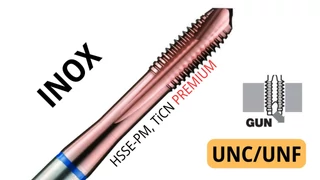 Gépi menetfúró UNC,UNF - HSSEE B Inox