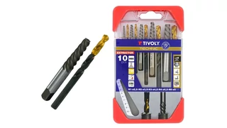 10 részes törtcsavar kiszedő készlet