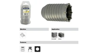SDS-Max kőzetfúró korona