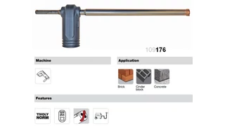 Porelszívós betonfúró SDS-Plus és SDS-Max szárral