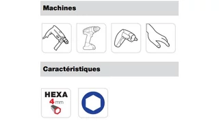 8 részes mini hatszög bitkészlet