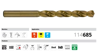 6 részes csigafúró készlet - DIN 338 HSSE