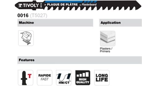 Keményfém szúrófűrész gipszkartonhoz - Keményfém penge