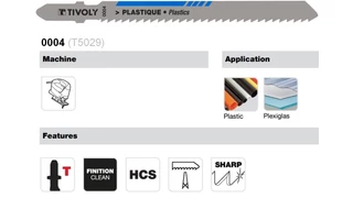 Szúrófűrész műanyaghoz - Bimetál (BiM) penge