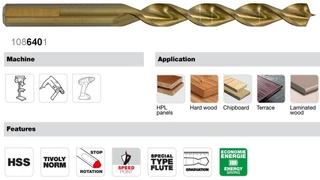 Fafúró SPEED-POINT: Precíz és gyors fúráshoz - Tivoly 108640