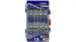 12 részes felsőmarókés készlet - Ø8