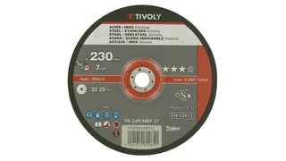 Flex tisztítókorong INOX - 7 mm széles