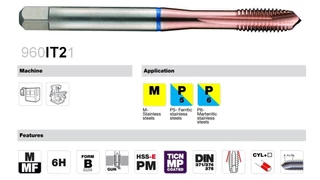 Gépi menetfúró M - HSSEE B Inox