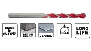 5 részes beton-csempe 2in1 fúrókészlet -Technic