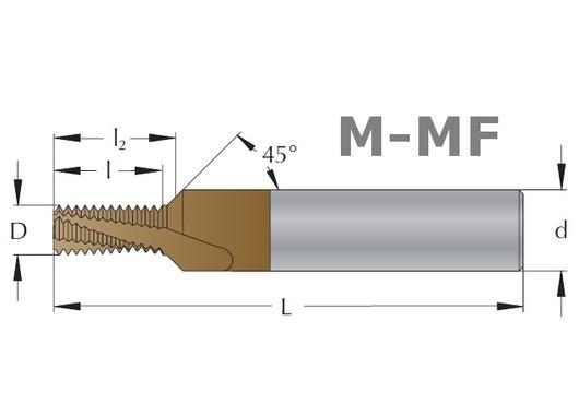 Menetmaró M - kúpsüllyesztővel