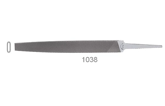 Precíziós reszelő, lapos kerekített - F.DICK 1032