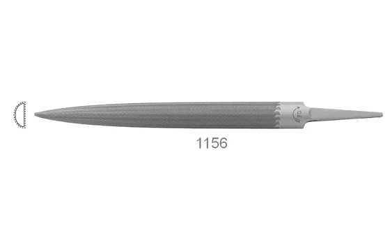 Precíziós reszelő, félkerek - F.DICK 1156