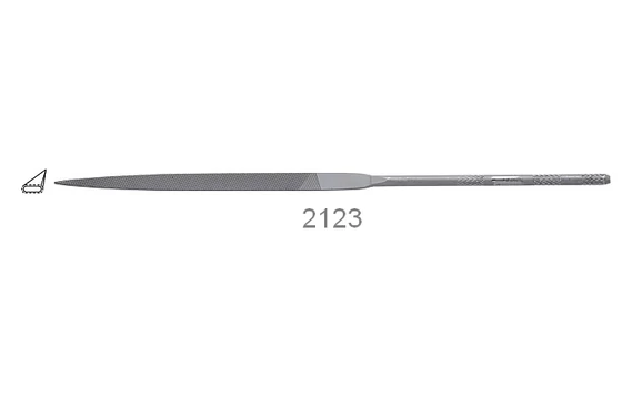 Tűreszelő, hegyes legömbölyített - F.DICK 2123