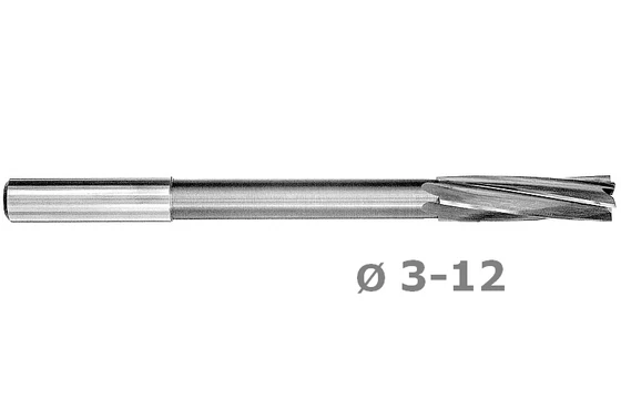 Homlokélű gépi dörzsár H7 VHM - Magafor 8615