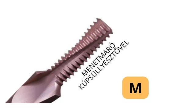 Menetmaró M (metrikus) - kúpsüllyesztővel - SmiCut NF