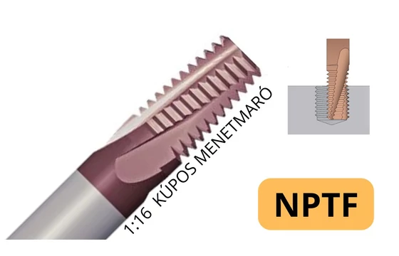 Menetmaró NPTF menethez - SmiCut XB